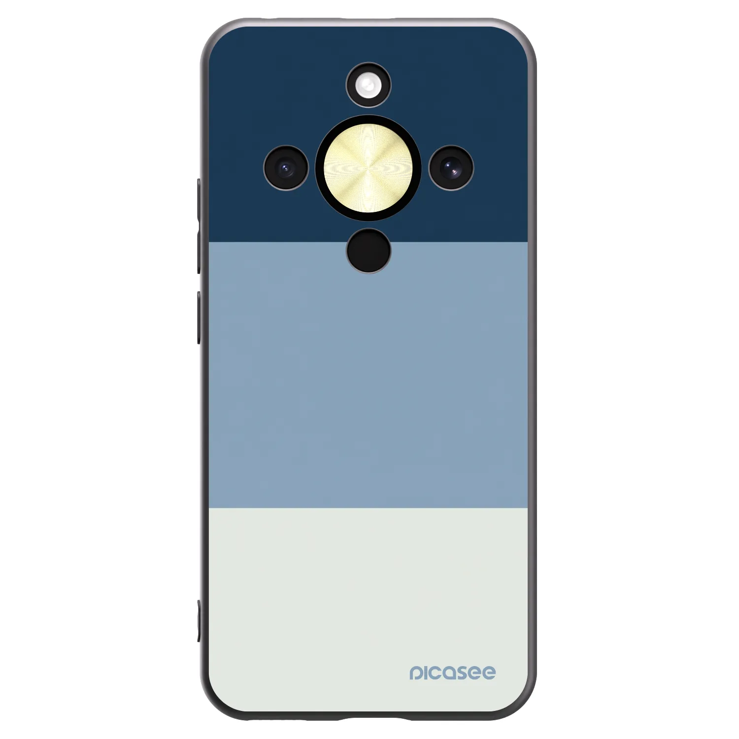 Picasee silikonski črni ovitek za Honor Magic8 Lite 5G - Coastal Blue