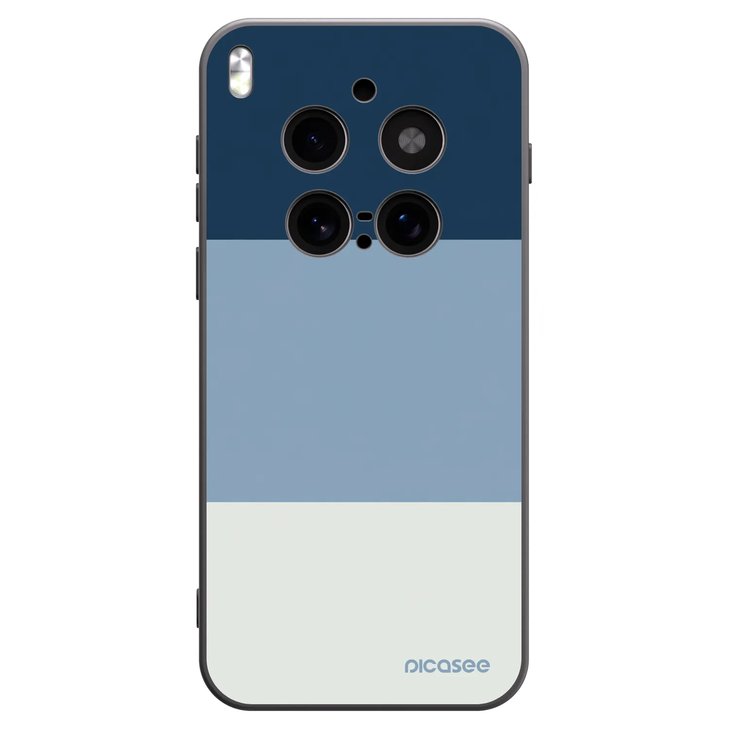 Picasee silikonski črni ovitek za Vivo X300 Pro - Coastal Blue