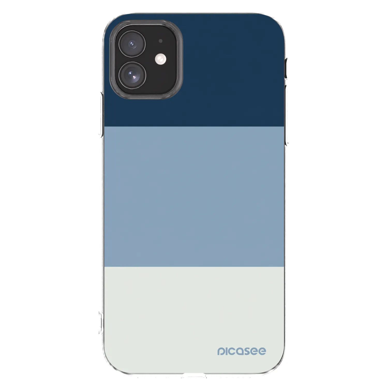 Picasee silikonski prozorni ovitek za Apple iPhone 11 - Coastal Blue
