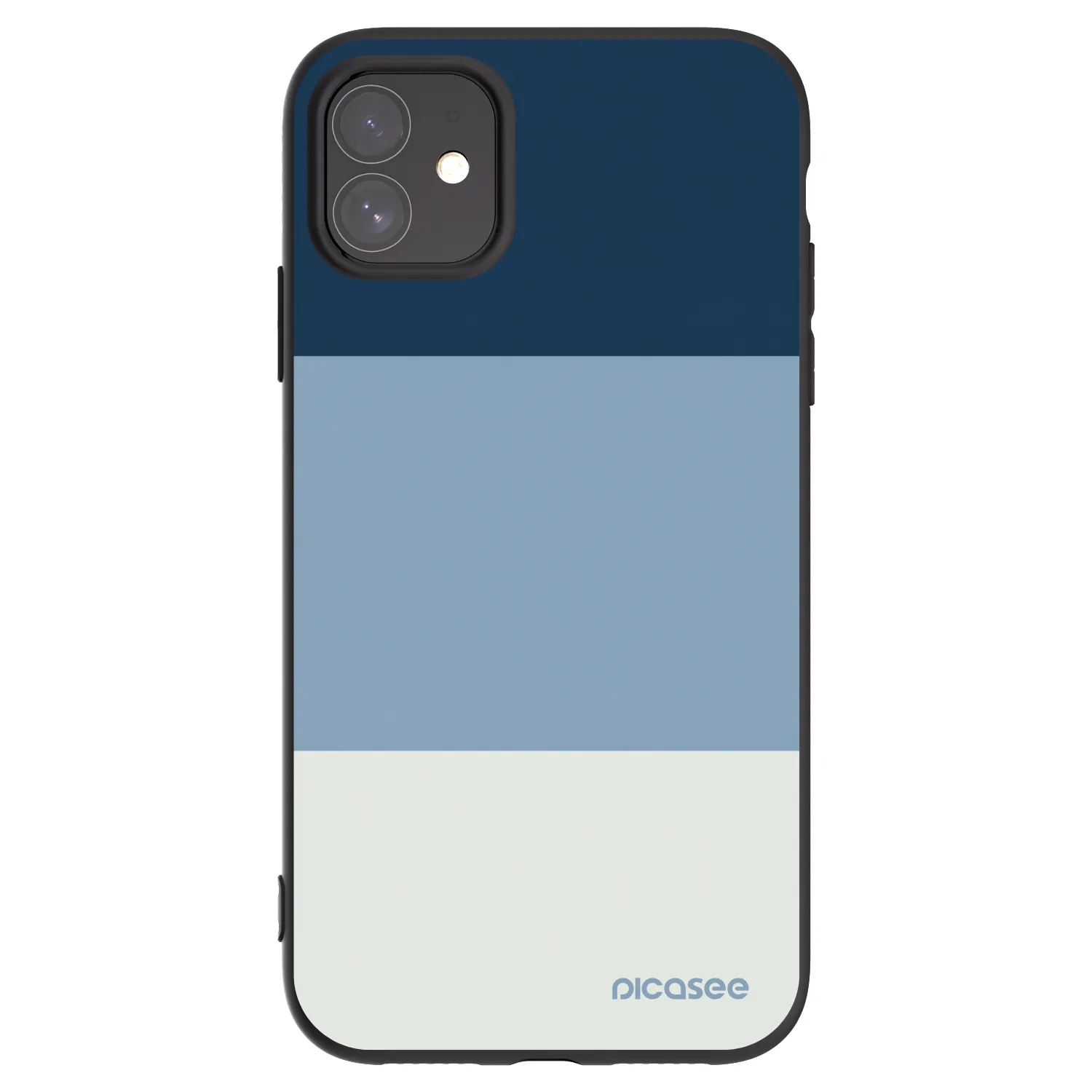 Picasee silikonski črni ovitek za Apple iPhone 11 - Coastal Blue