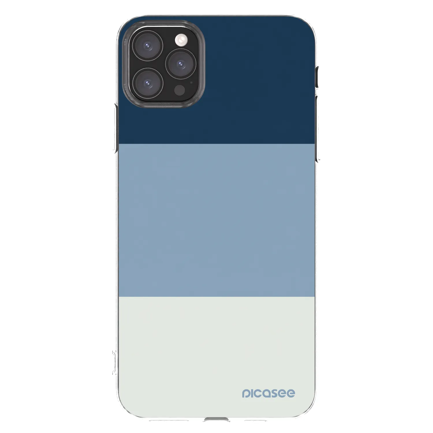 Picasee silikonski prozorni ovitek za Apple iPhone 11 Pro Max - Coastal Blue