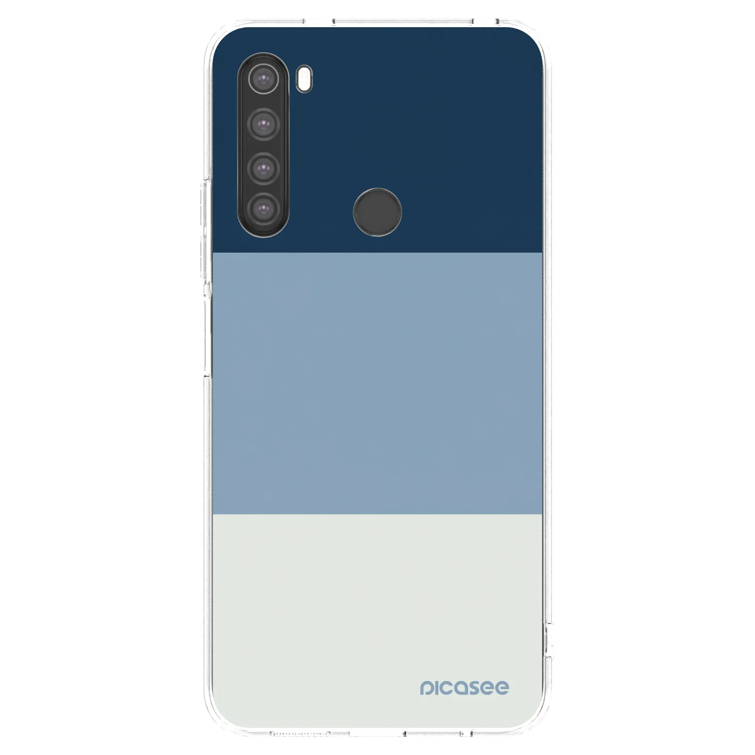 Picasee silikonski prozorni ovitek za Xiaomi Redmi Note 8 - Coastal Blue