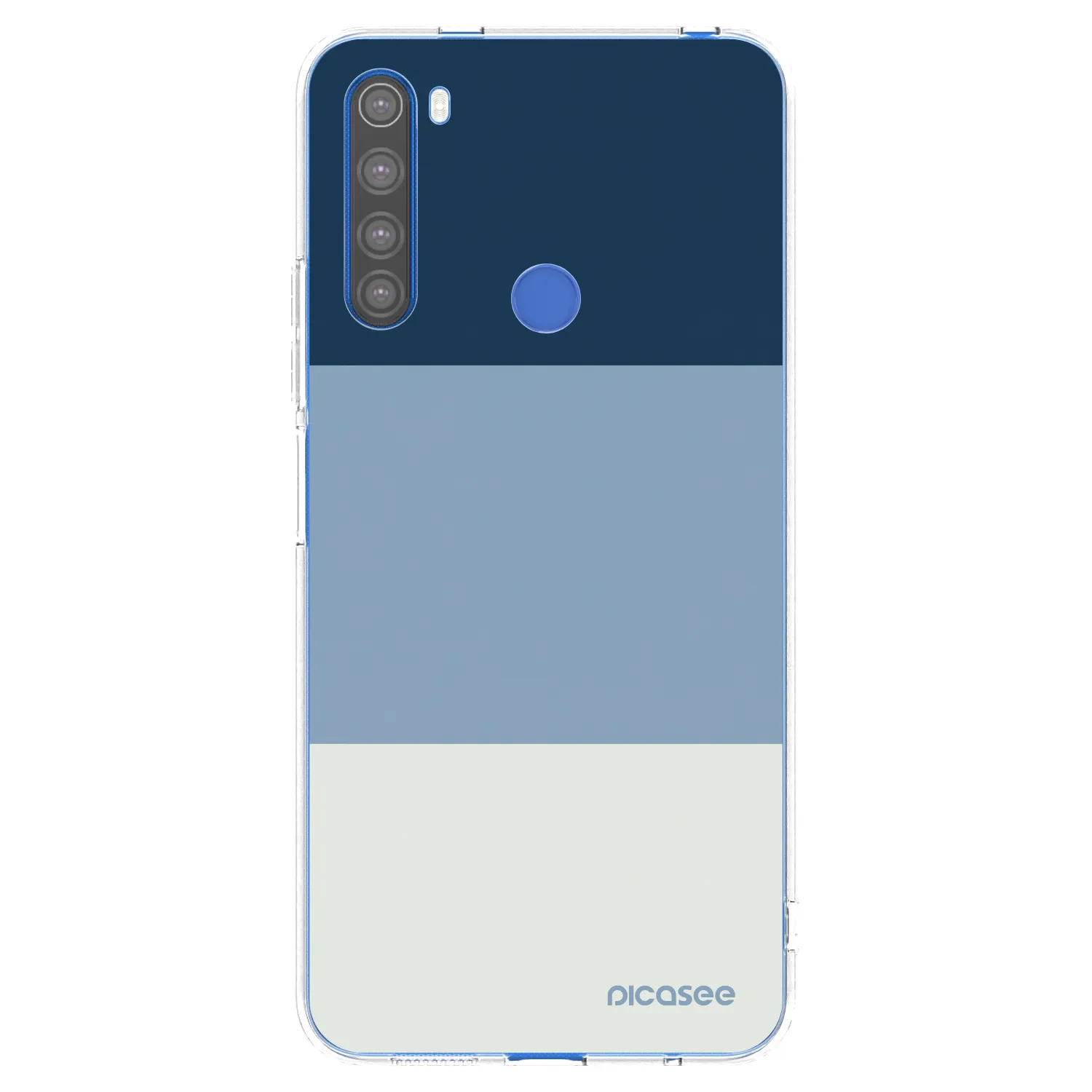 Picasee silikonski prozorni ovitek za Xiaomi Redmi Note 8T - Coastal Blue