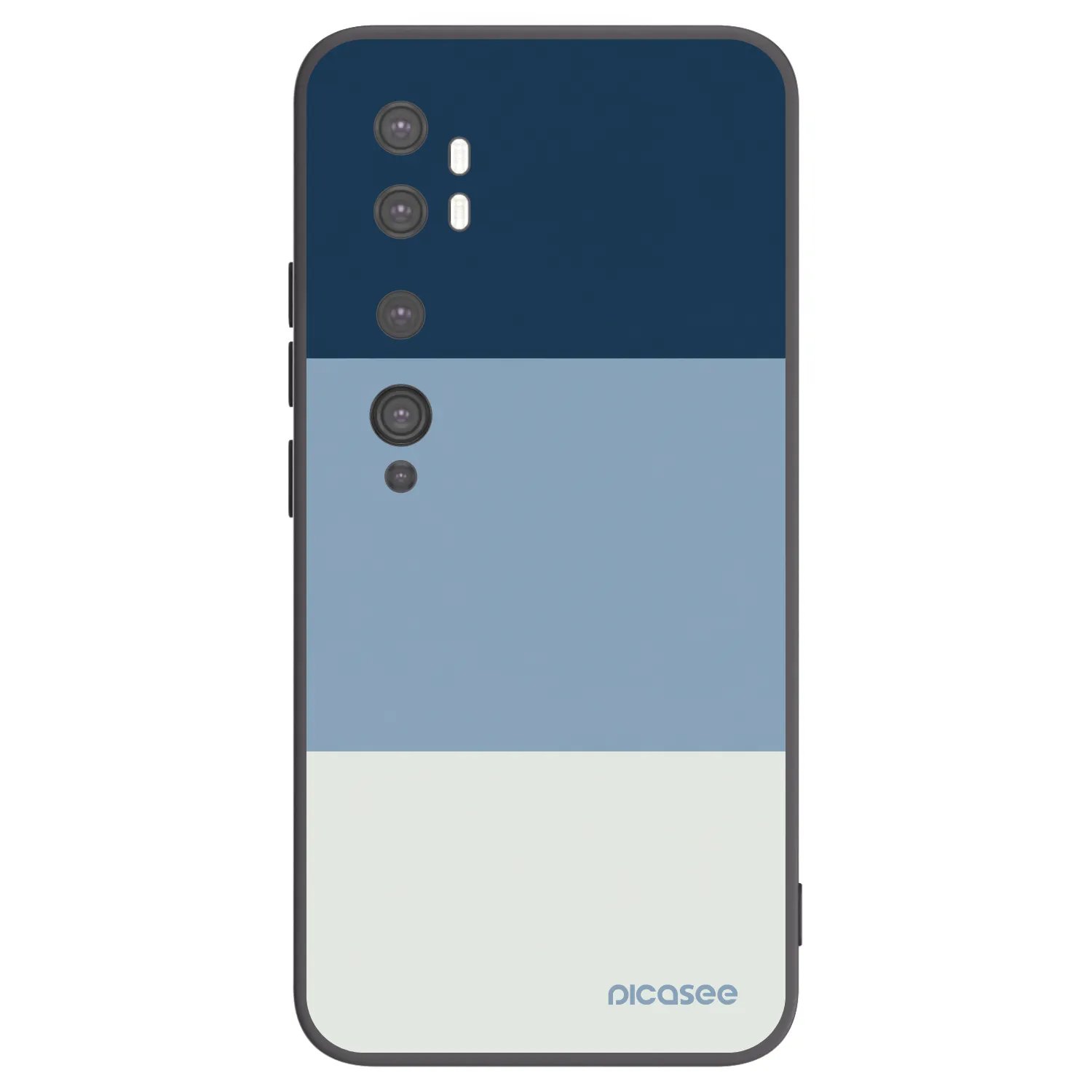 Picasee silikonski črni ovitek za Xiaomi Mi Note 10 (Pro) - Coastal Blue