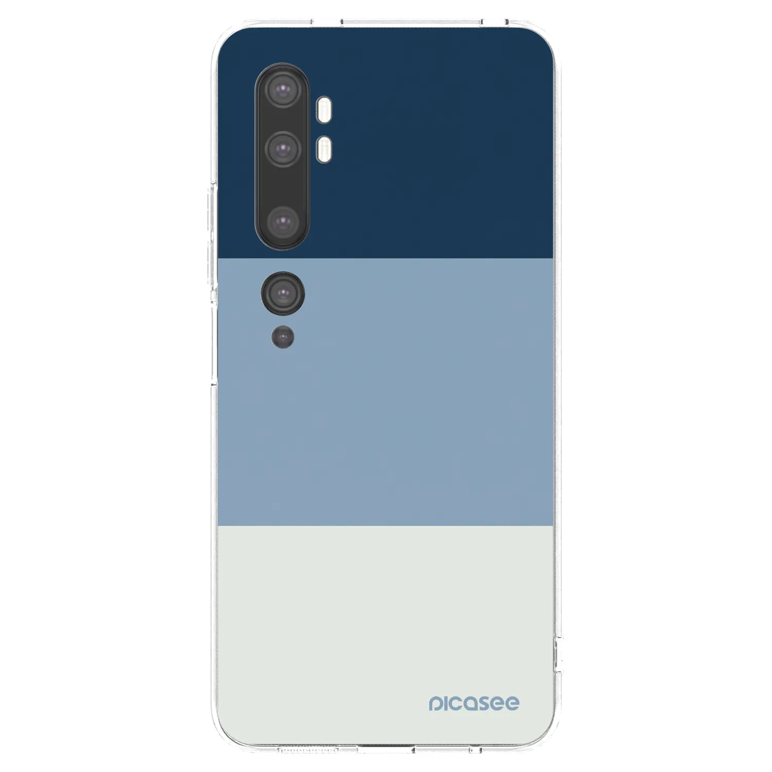 Picasee silikonski prozorni ovitek za Xiaomi Mi Note 10 (Pro) - Coastal Blue