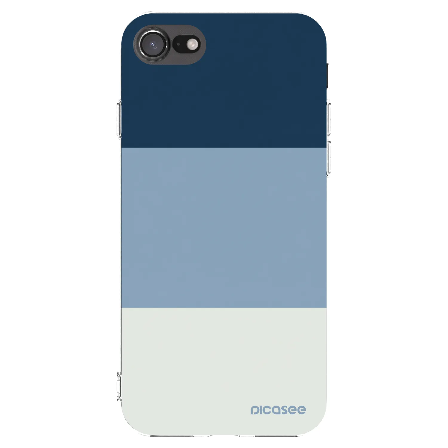 Picasee silikonski prozorni ovitek za Apple iPhone SE 2020 - Coastal Blue