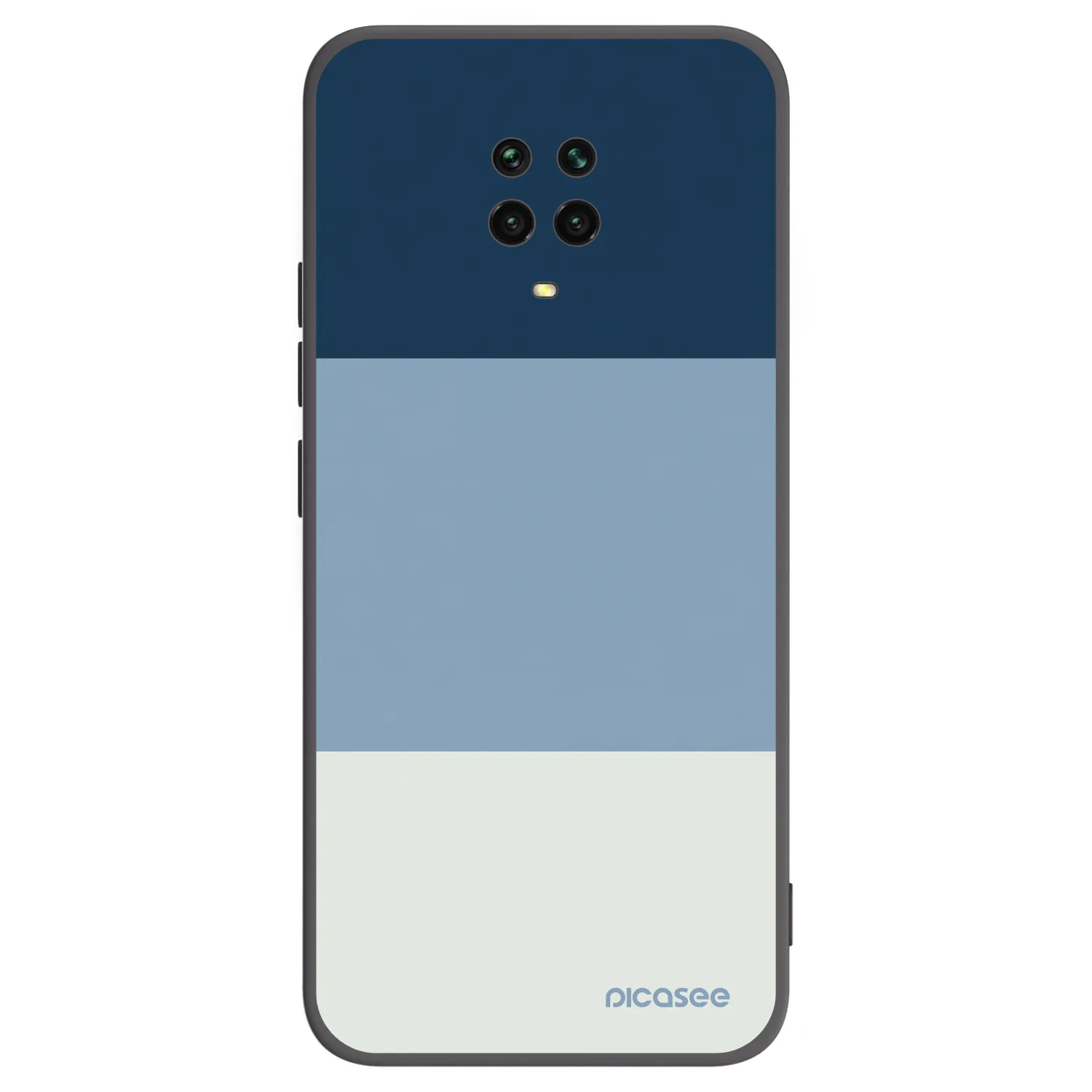 Picasee silikonski črni ovitek za Xiaomi Redmi Note 9 Pro - Coastal Blue
