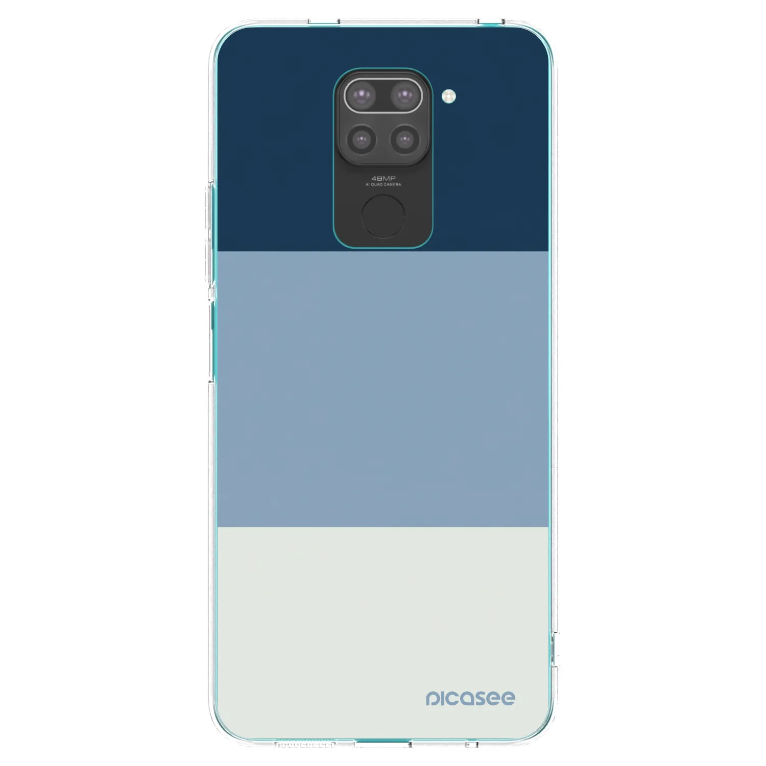 Picasee silikonski črni ovitek za Xiaomi Redmi Note 9 - Coastal Blue