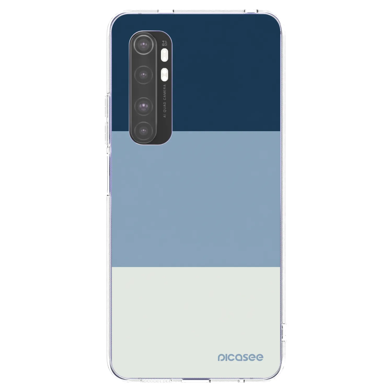 Picasee silikonski prozorni ovitek za Xiaomi Mi Note 10 Lite - Coastal Blue