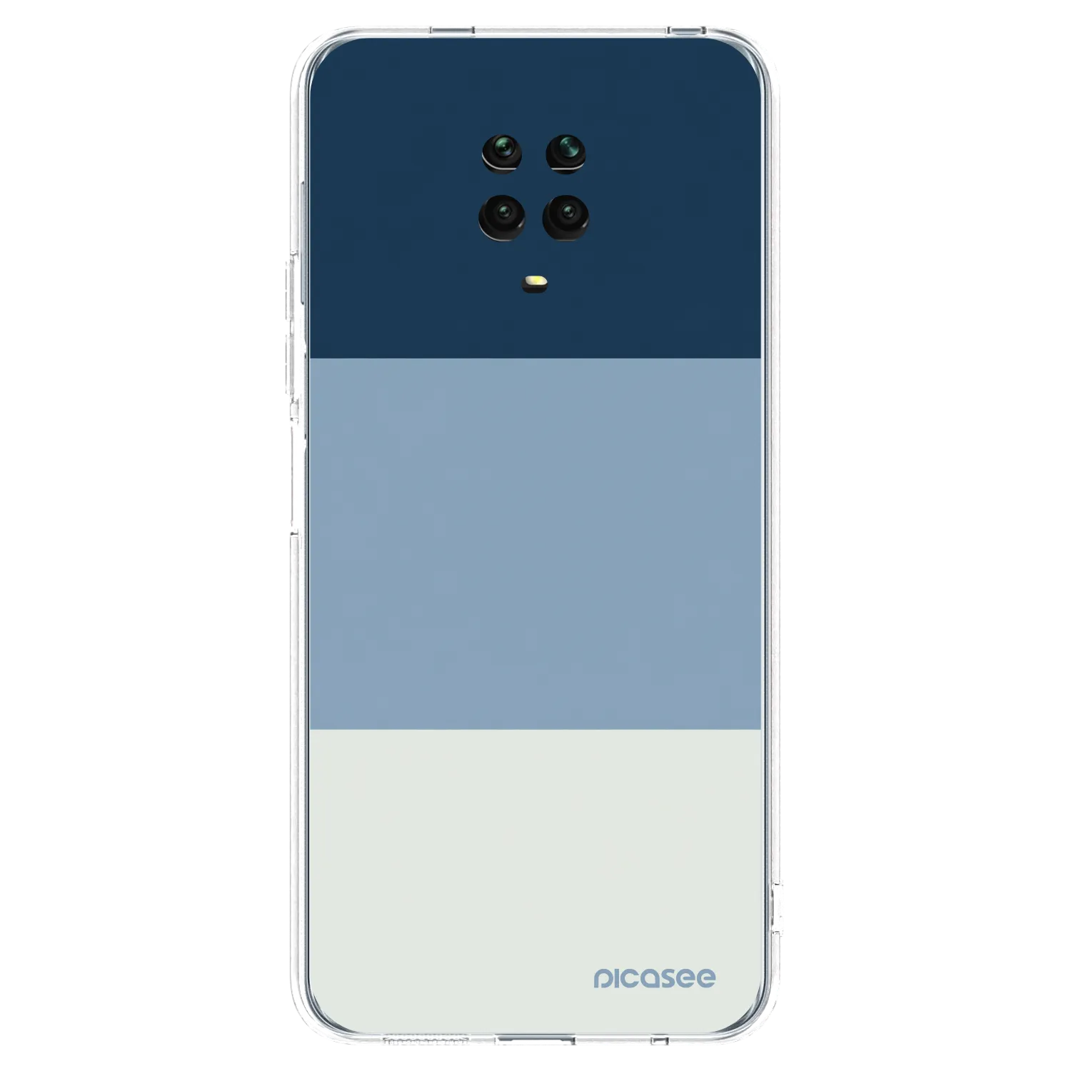 Picasee silikonski prozorni ovitek za Xiaomi Redmi Note 9S - Coastal Blue