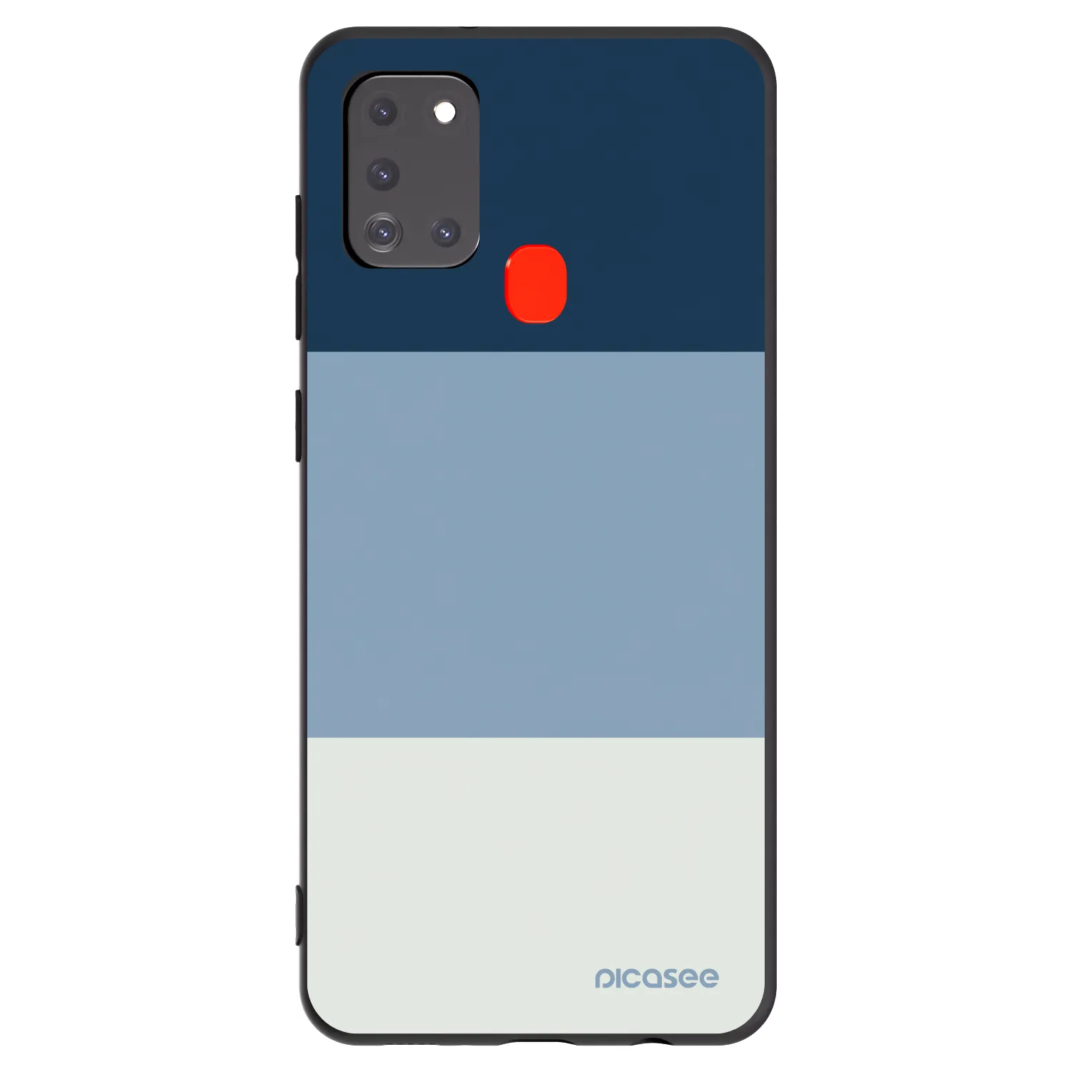 Picasee silikonski črni ovitek za Samsung Galaxy A21s - Coastal Blue