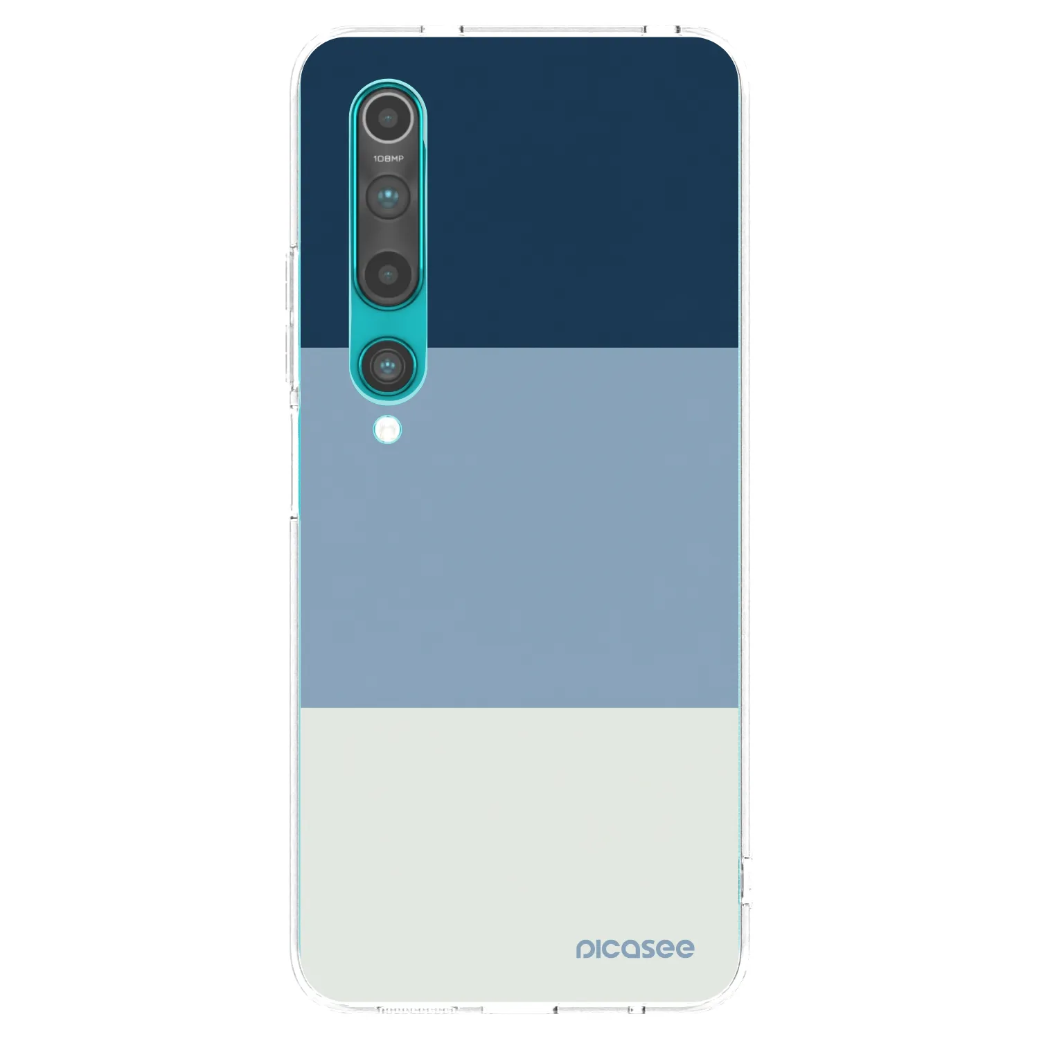 Picasee silikonski prozorni ovitek za Xiaomi Mi 10 - Coastal Blue