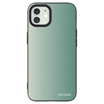 Picasee silikonski črni ovitek za Apple iPhone 12 - Misty Sage