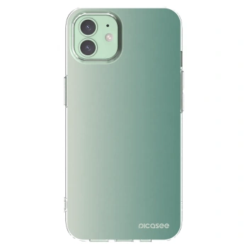 Picasee silikonski prozorni ovitek za Apple iPhone 12 - Misty Sage