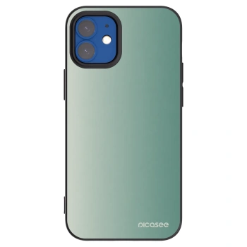 Picasee silikonski črni ovitek za Apple iPhone 12 mini - Misty Sage