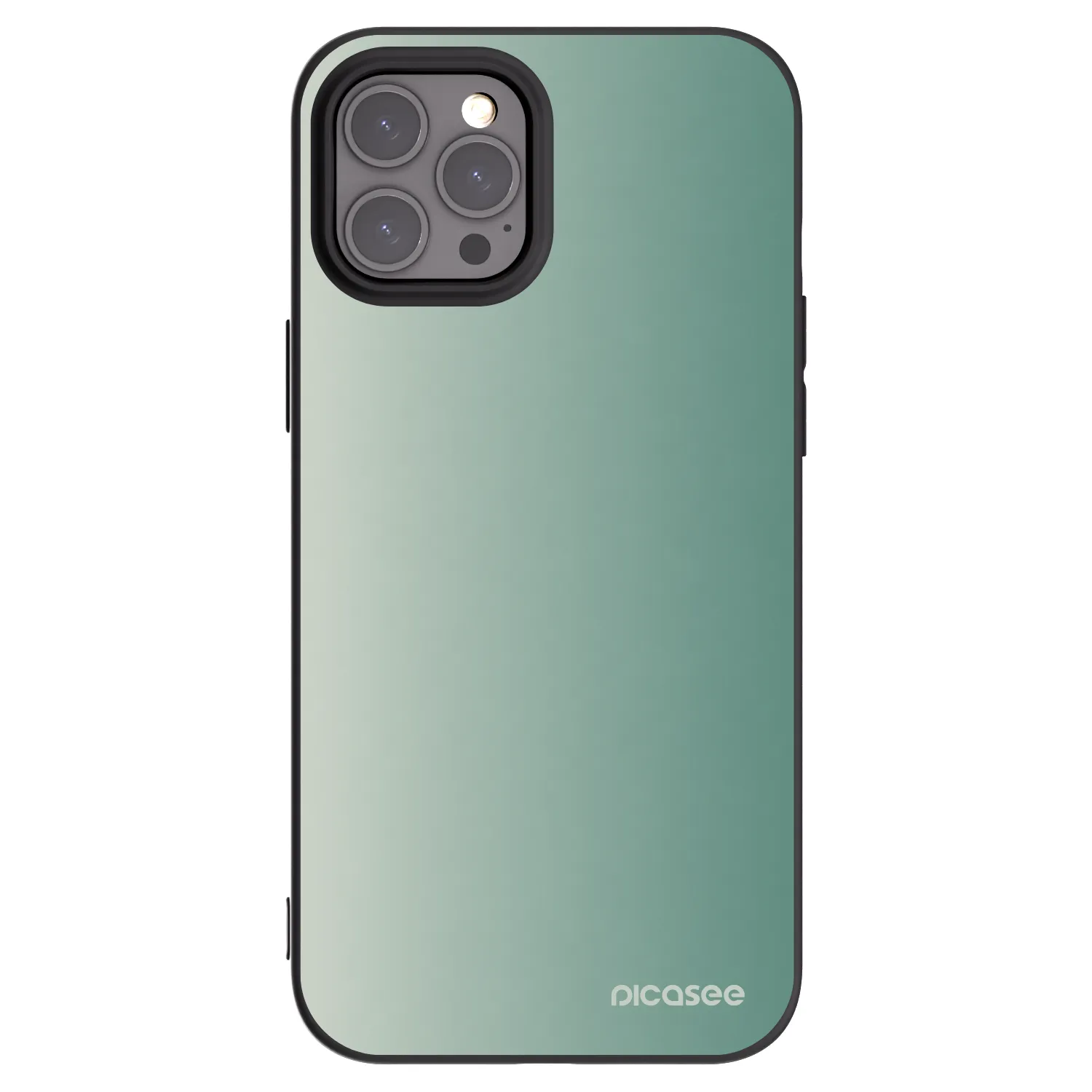 Picasee silikonski črni ovitek za Apple iPhone 12 Pro Max - Misty Sage