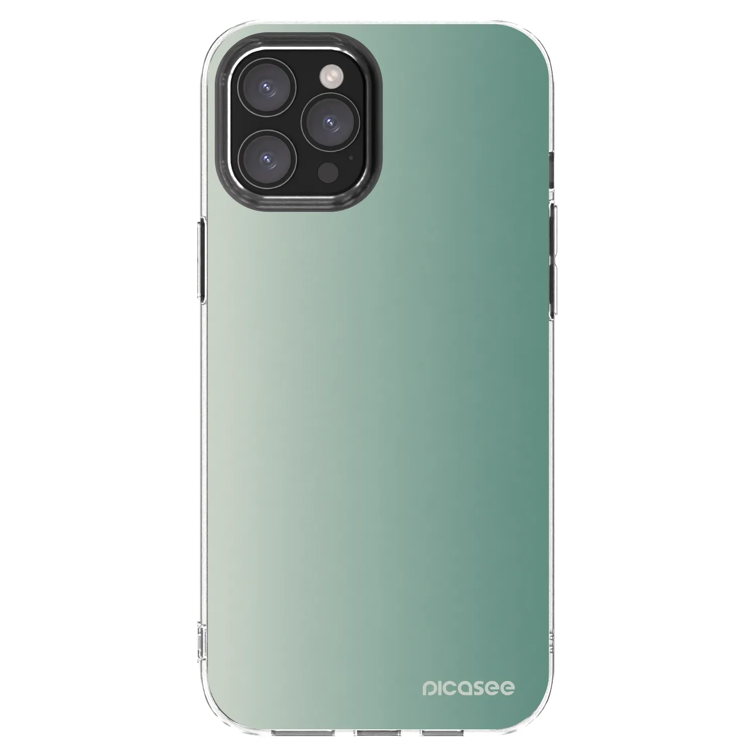 Picasee silikonski prozorni ovitek za Apple iPhone 12 Pro Max - Misty Sage