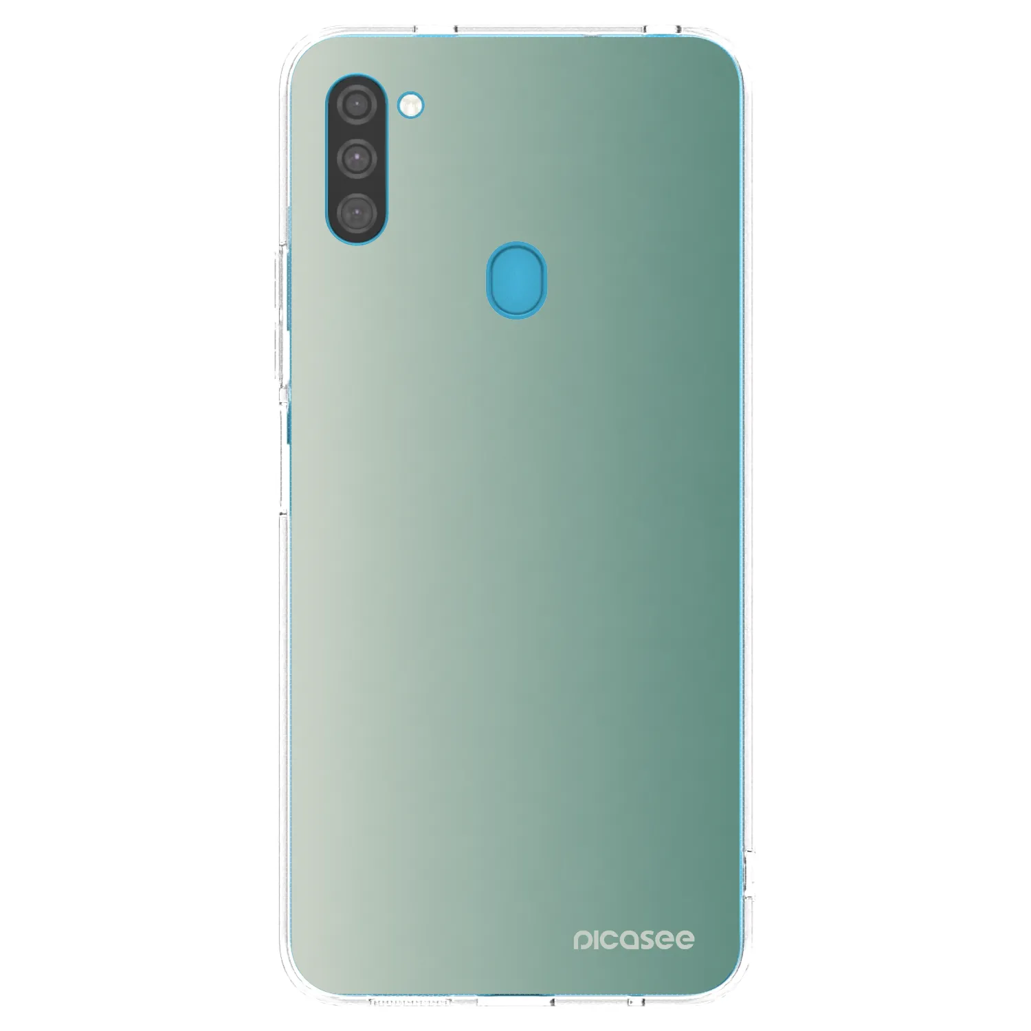 Picasee silikonski prozorni ovitek za Samsung Galaxy M11 - Misty Sage