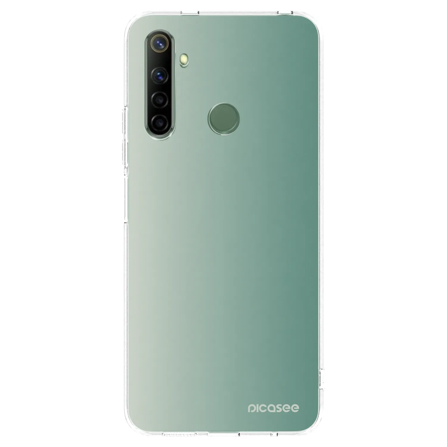 Picasee silikonski prozorni ovitek za Realme 6i - Misty Sage