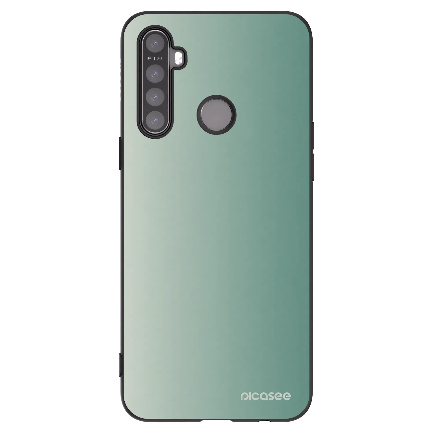 Picasee silikonski črni ovitek za Realme 6i - Misty Sage