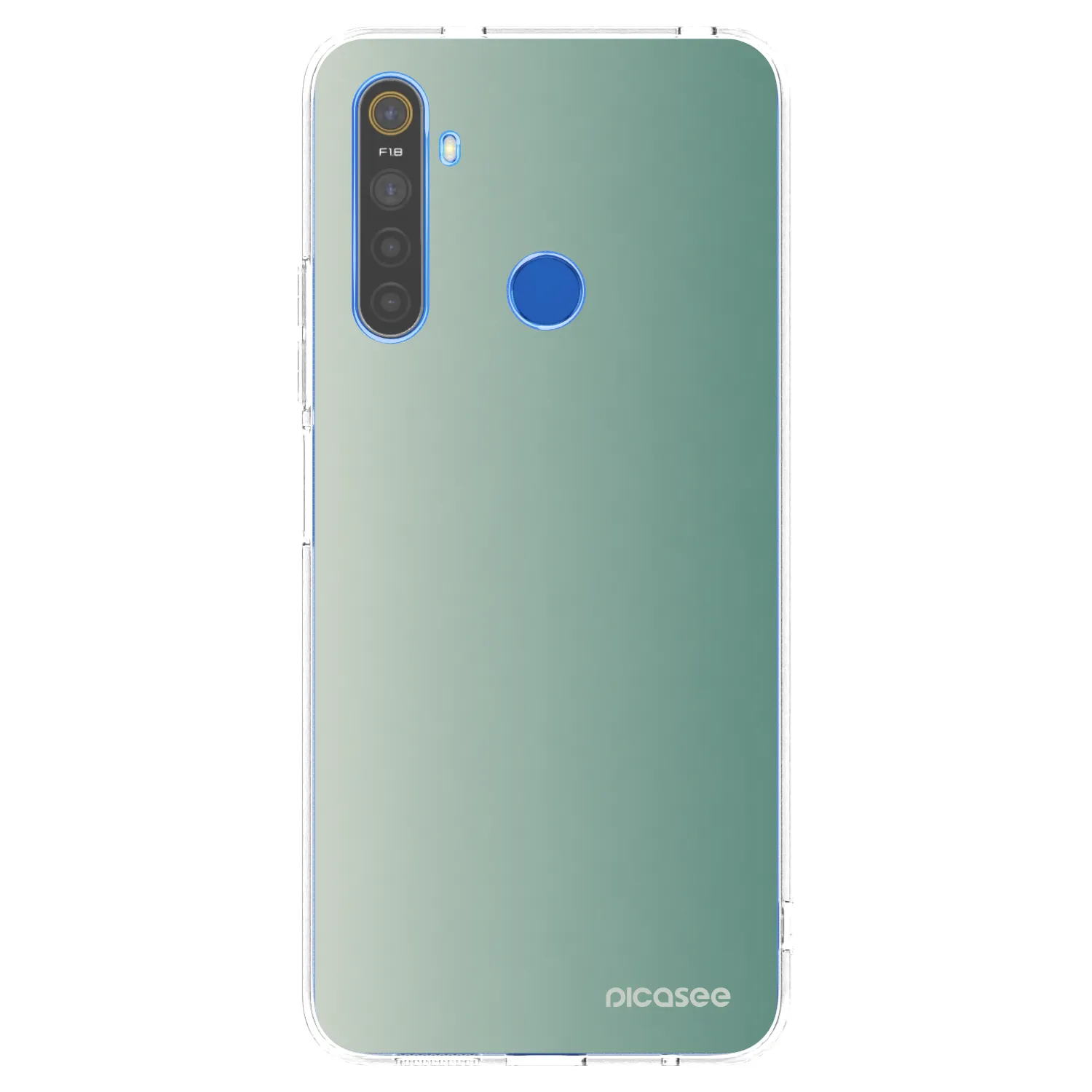 Picasee silikonski prozorni ovitek za Realme 5 - Misty Sage