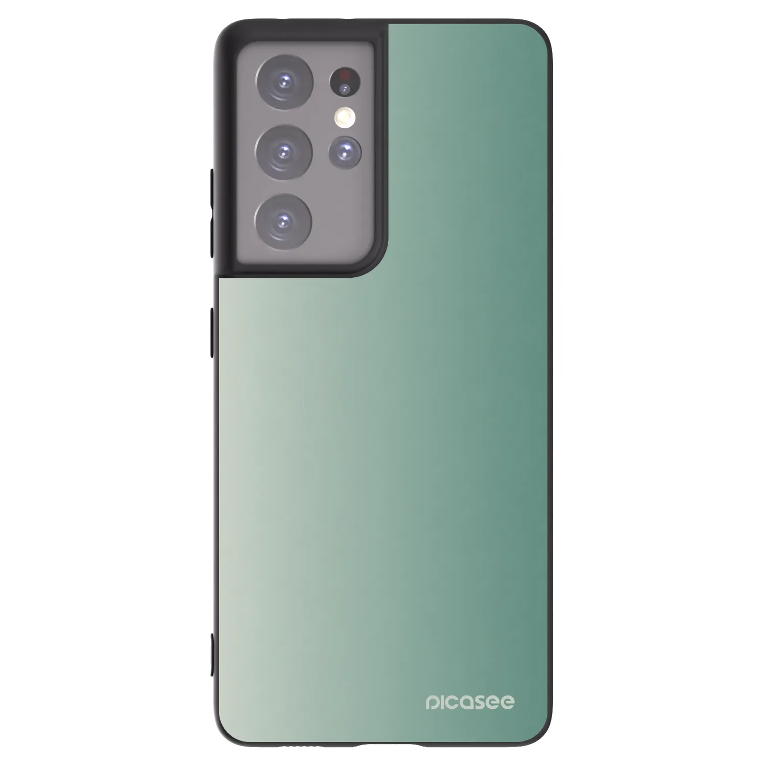 Picasee silikonski črni ovitek za Samsung Galaxy S21 Ultra 5G G998B - Misty Sage