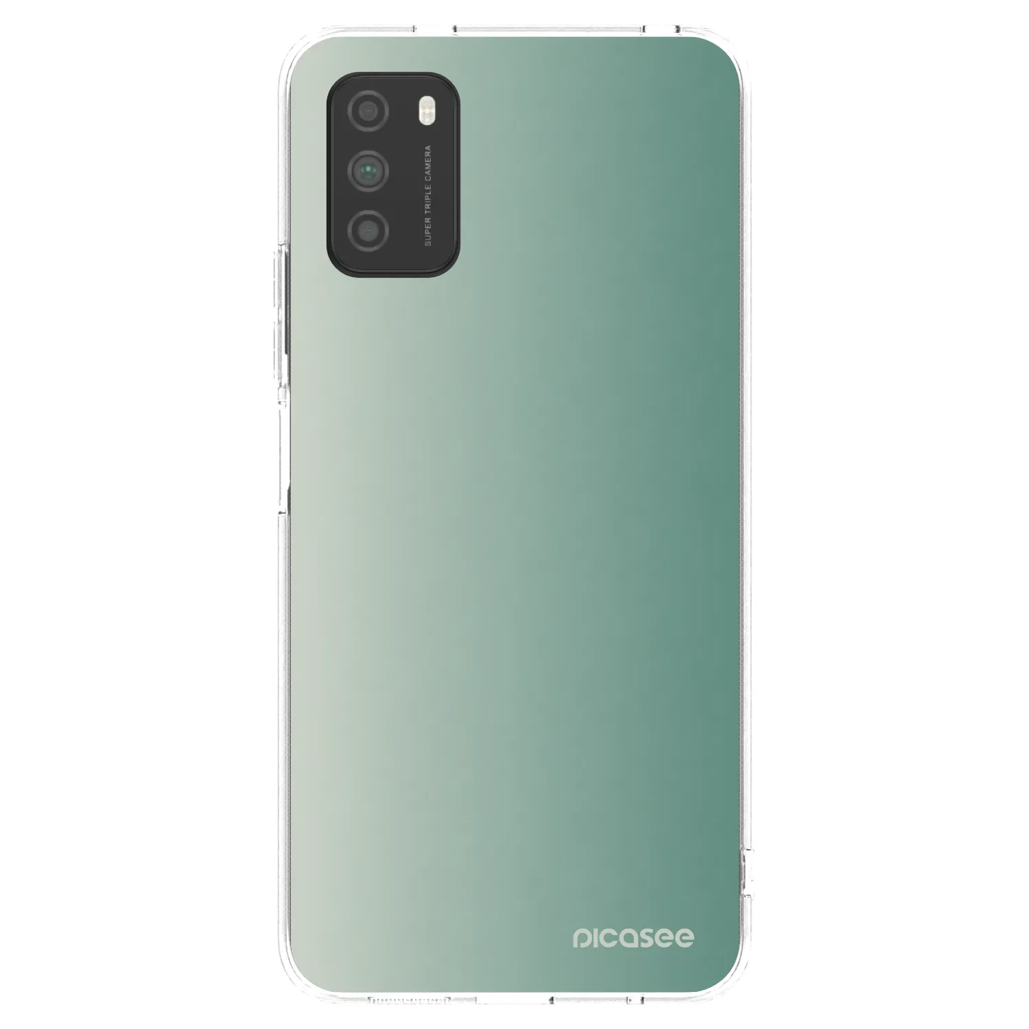 Picasee silikonski prozorni ovitek za Xiaomi Poco M3 - Misty Sage