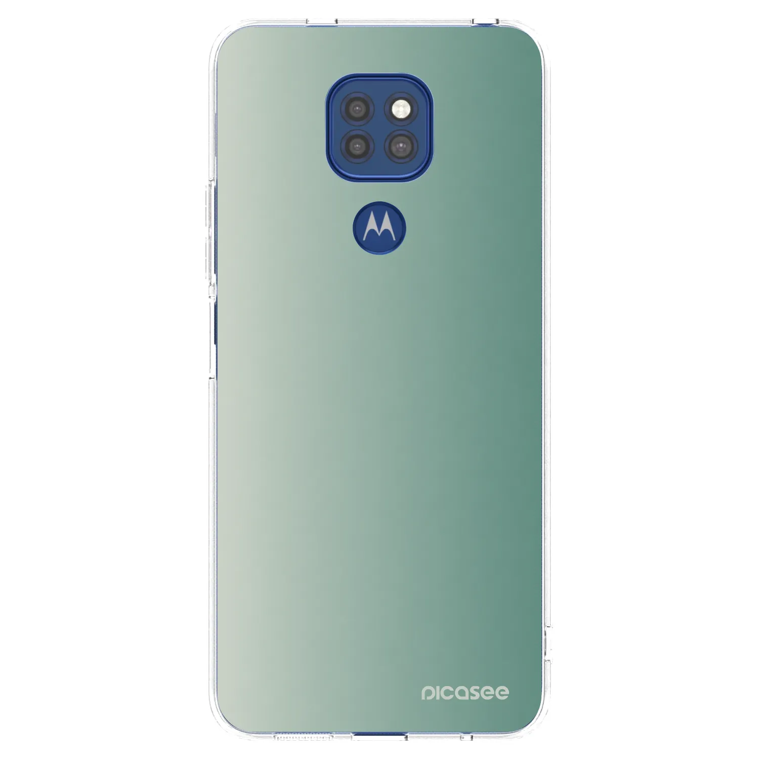 Picasee silikonski prozorni ovitek za Motorola Moto G9 Play - Misty Sage