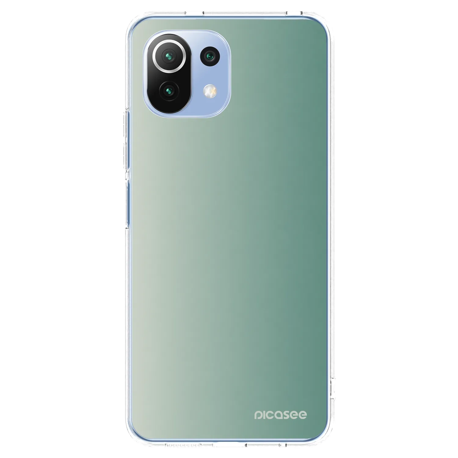 Picasee silikonski prozorni ovitek za Xiaomi Mi 11 Lite - Misty Sage