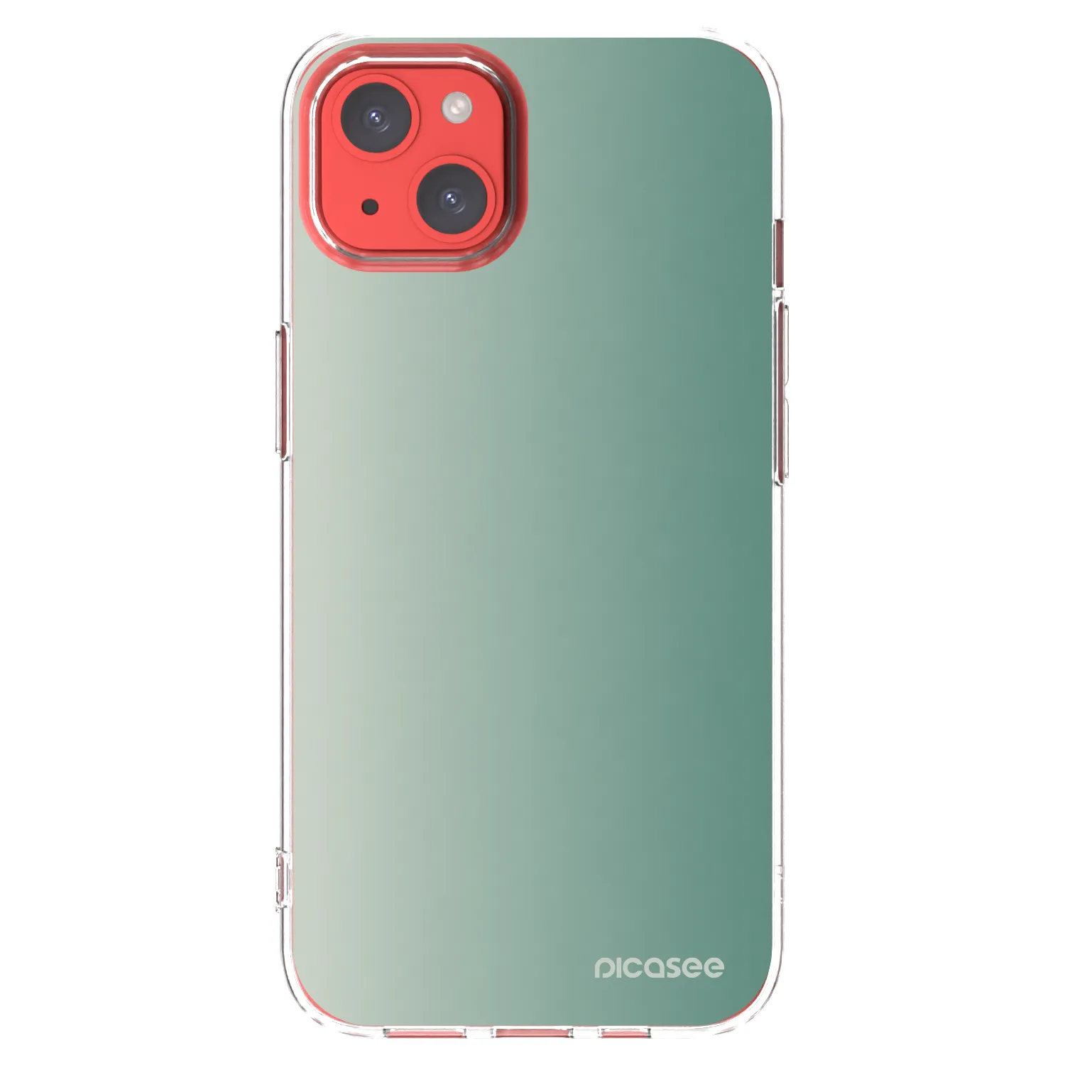 Picasee silikonski prozorni ovitek za Apple iPhone 13 - Misty Sage