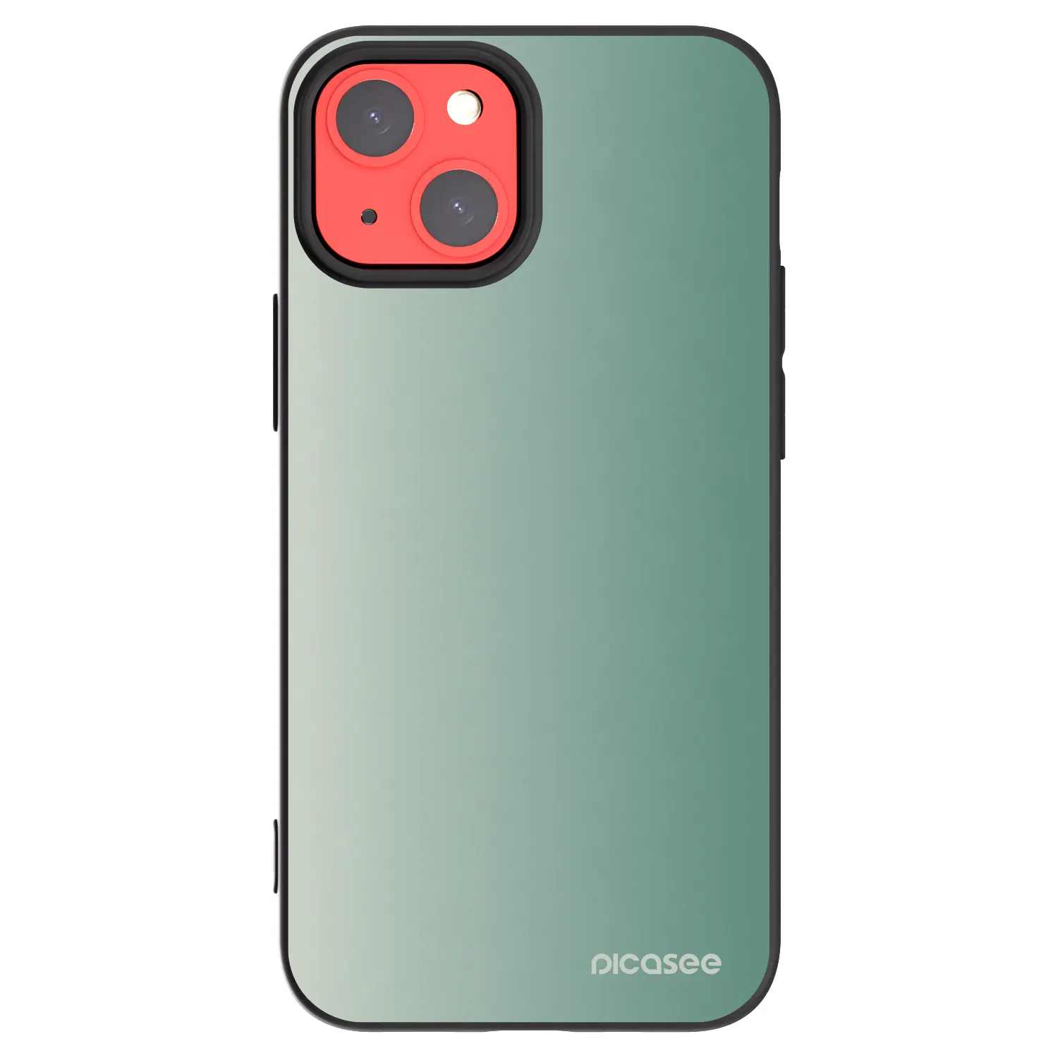 Picasee silikonski črni ovitek za Apple iPhone 13 mini - Misty Sage