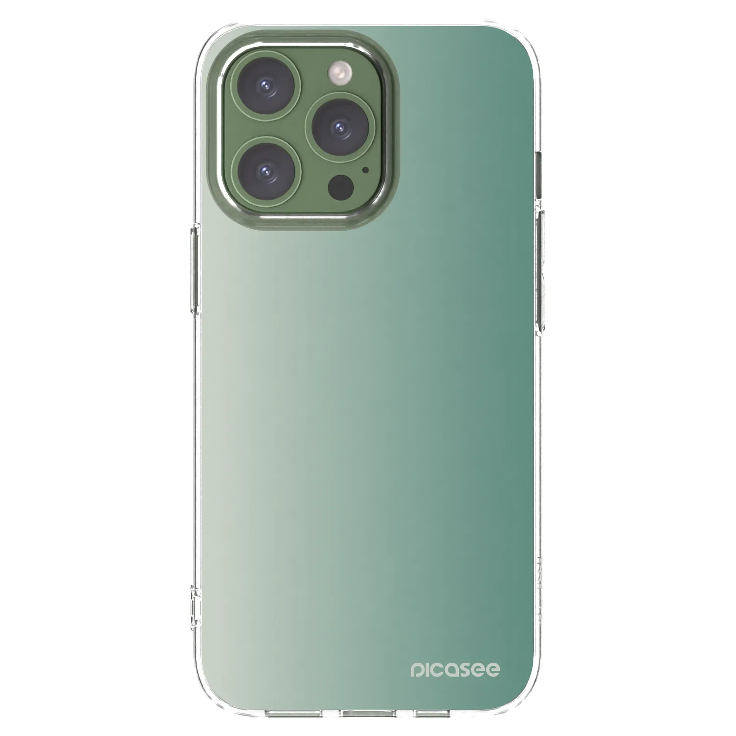 Picasee silikonski prozorni ovitek za Apple iPhone 13 Pro - Misty Sage