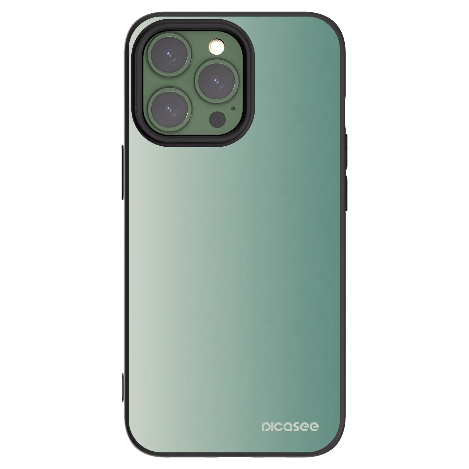 Picasee silikonski črni ovitek za Apple iPhone 13 Pro - Misty Sage