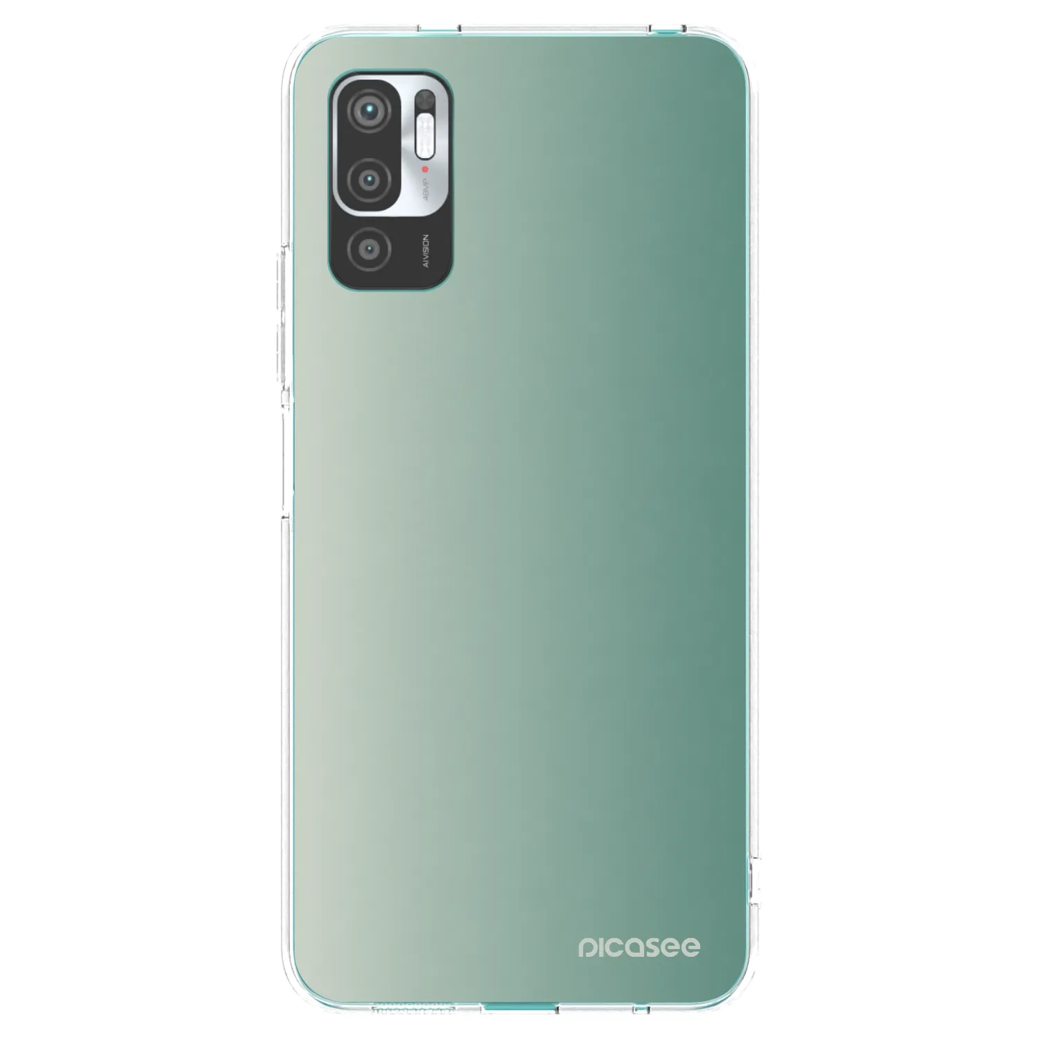 Picasee silikonski prozorni ovitek za Xiaomi Redmi Note 10 5G - Misty Sage