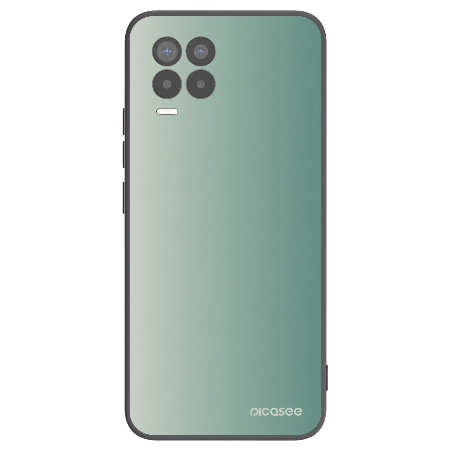 Picasee silikonski črni ovitek za Realme 8 4G - Misty Sage