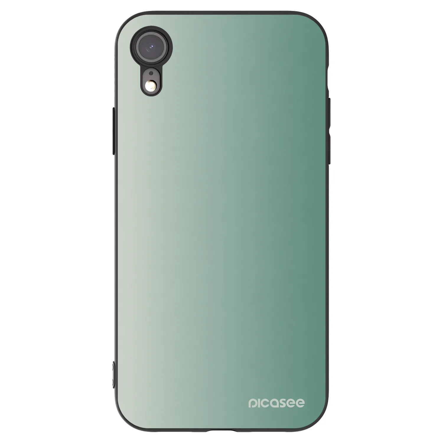 Picasee silikonski črni ovitek za Apple iPhone XR - Misty Sage