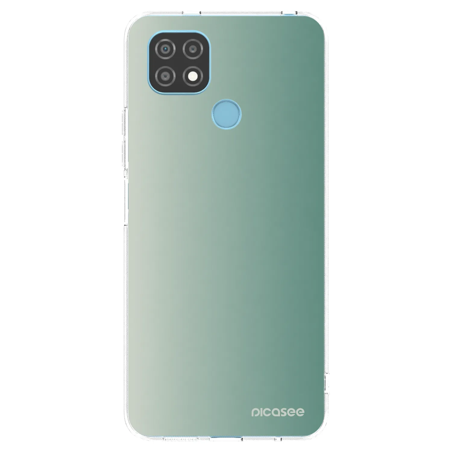 Picasee silikonski prozorni ovitek za Realme C21 - Misty Sage