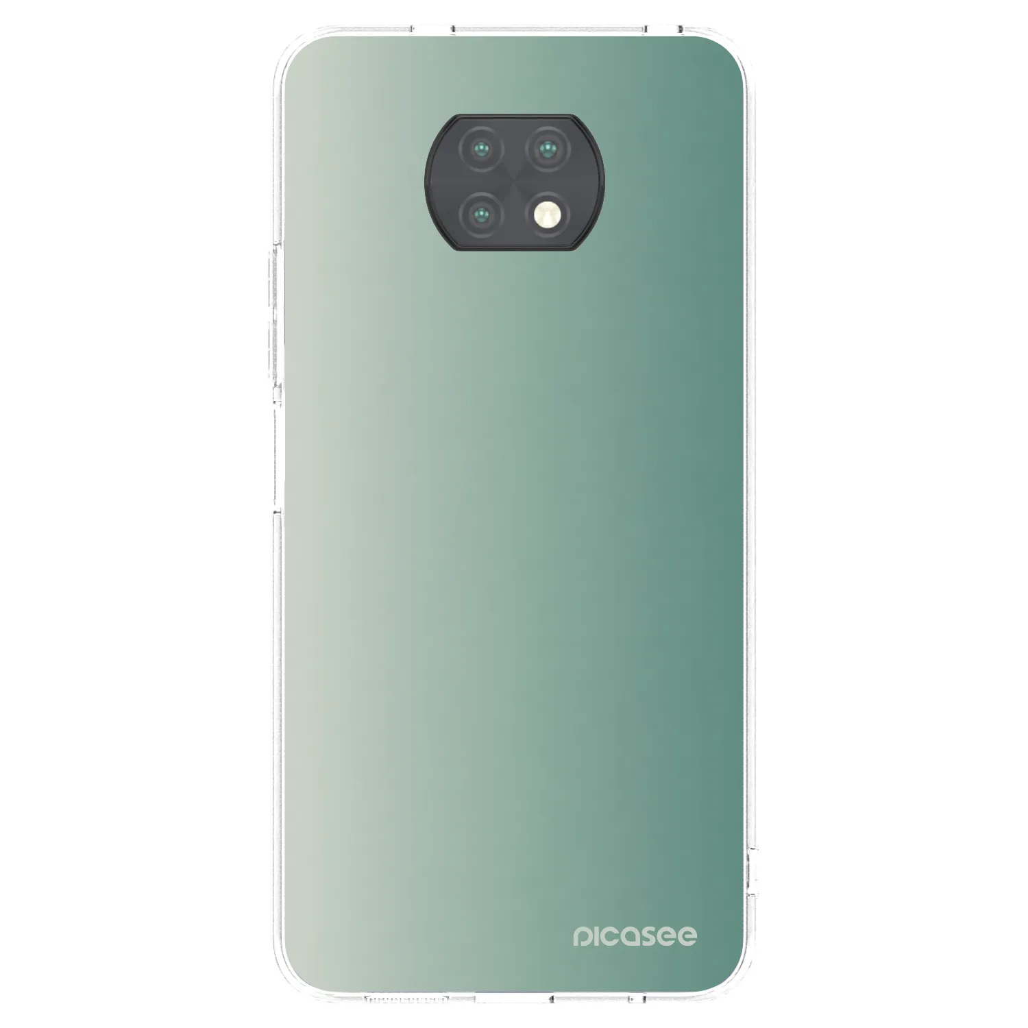 Picasee silikonski prozorni ovitek za Xiaomi Redmi Note 9T - Misty Sage