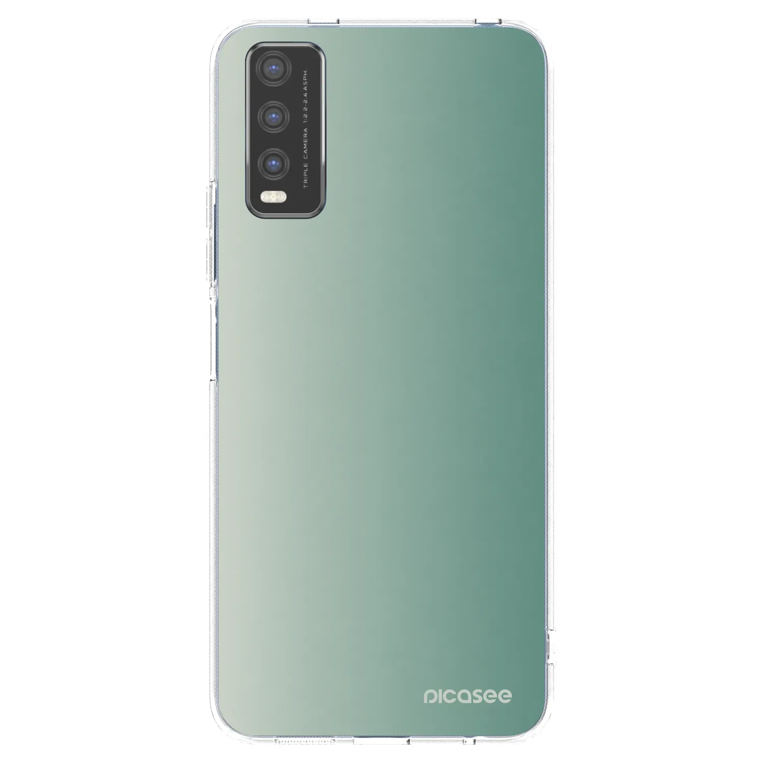 Picasee silikonski prozorni ovitek za Vivo Y20s - Misty Sage