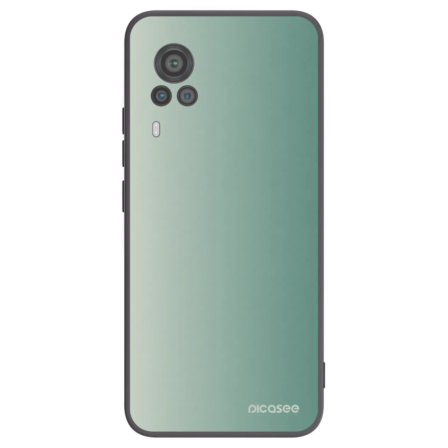 Picasee silikonski črni ovitek za Vivo X60 Pro 5G - Misty Sage
