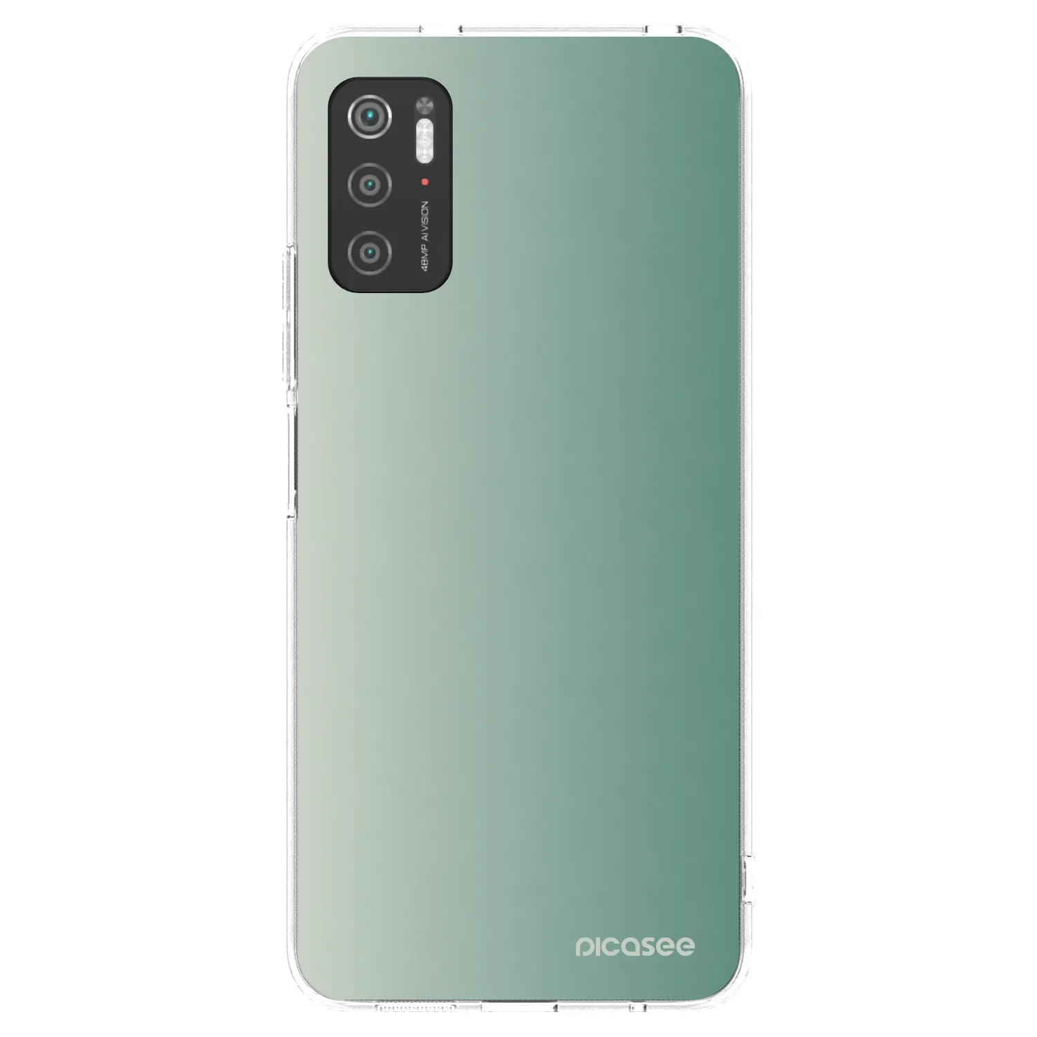 Picasee silikonski prozorni ovitek za Xiaomi Poco M3 Pro 5G - Misty Sage
