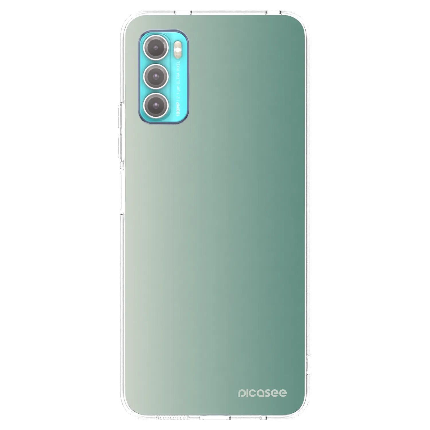 Picasee silikonski prozorni ovitek za Motorola Moto G60 - Misty Sage