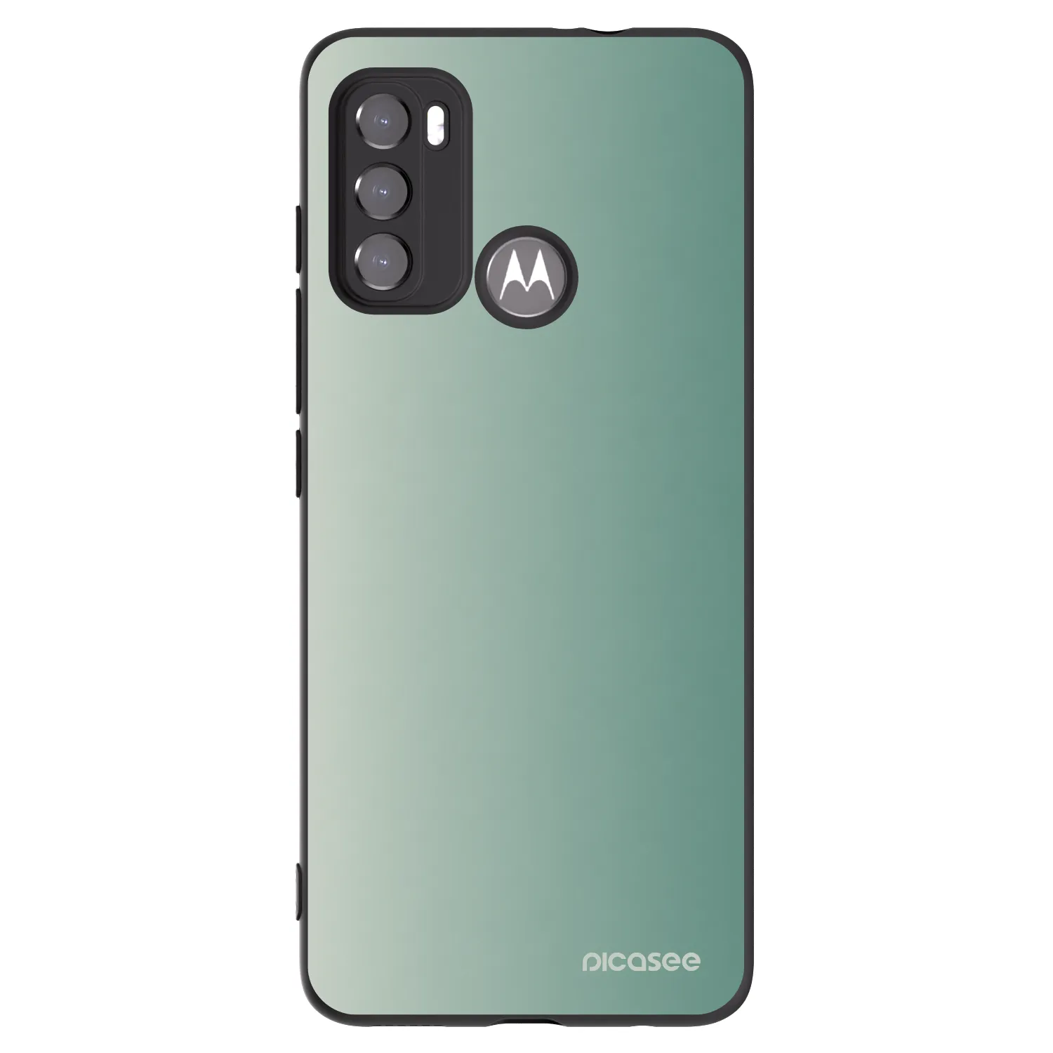 Picasee silikonski črni ovitek za Motorola Moto G60 - Misty Sage