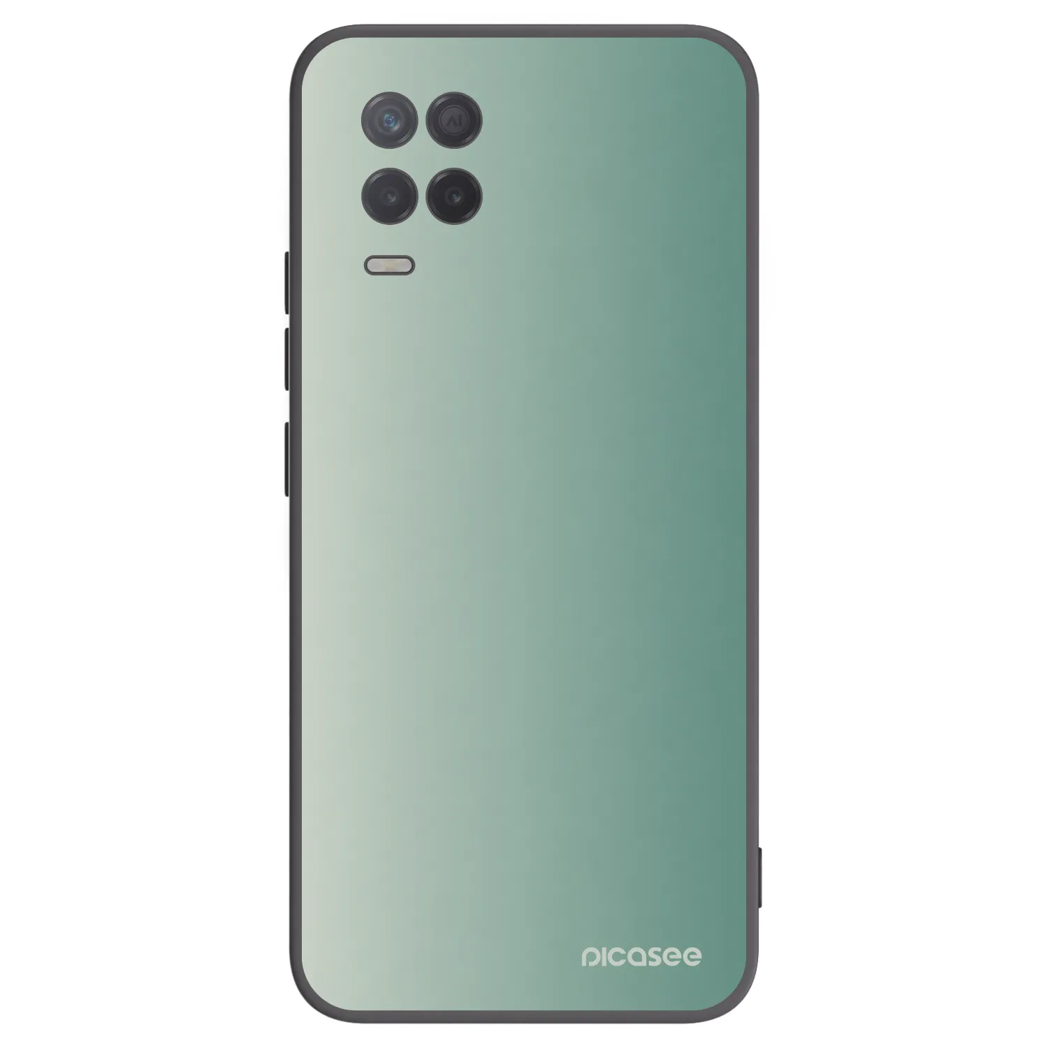 Picasee silikonski črni ovitek za Realme 8 5G - Misty Sage