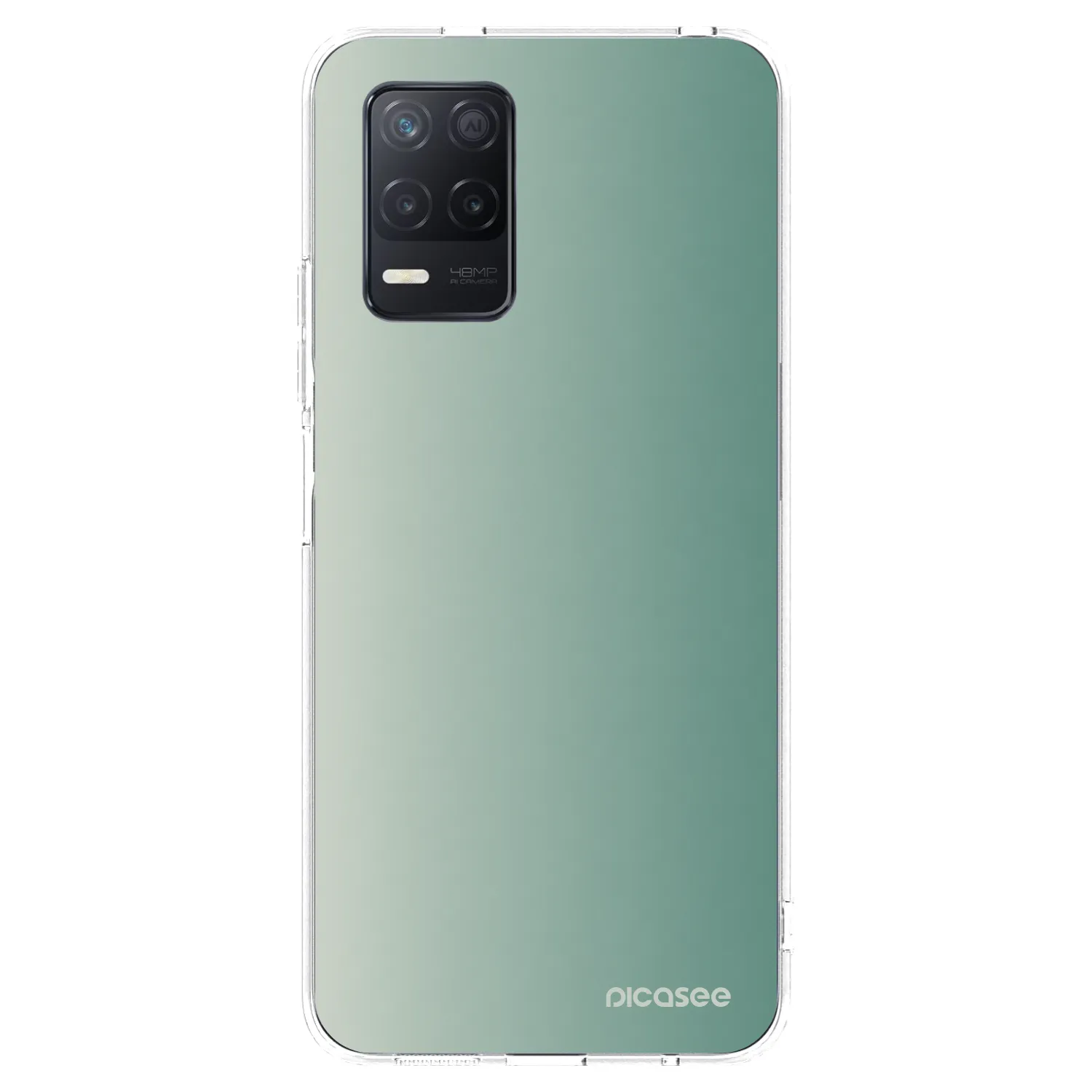 Picasee silikonski prozorni ovitek za Realme 8 5G - Misty Sage