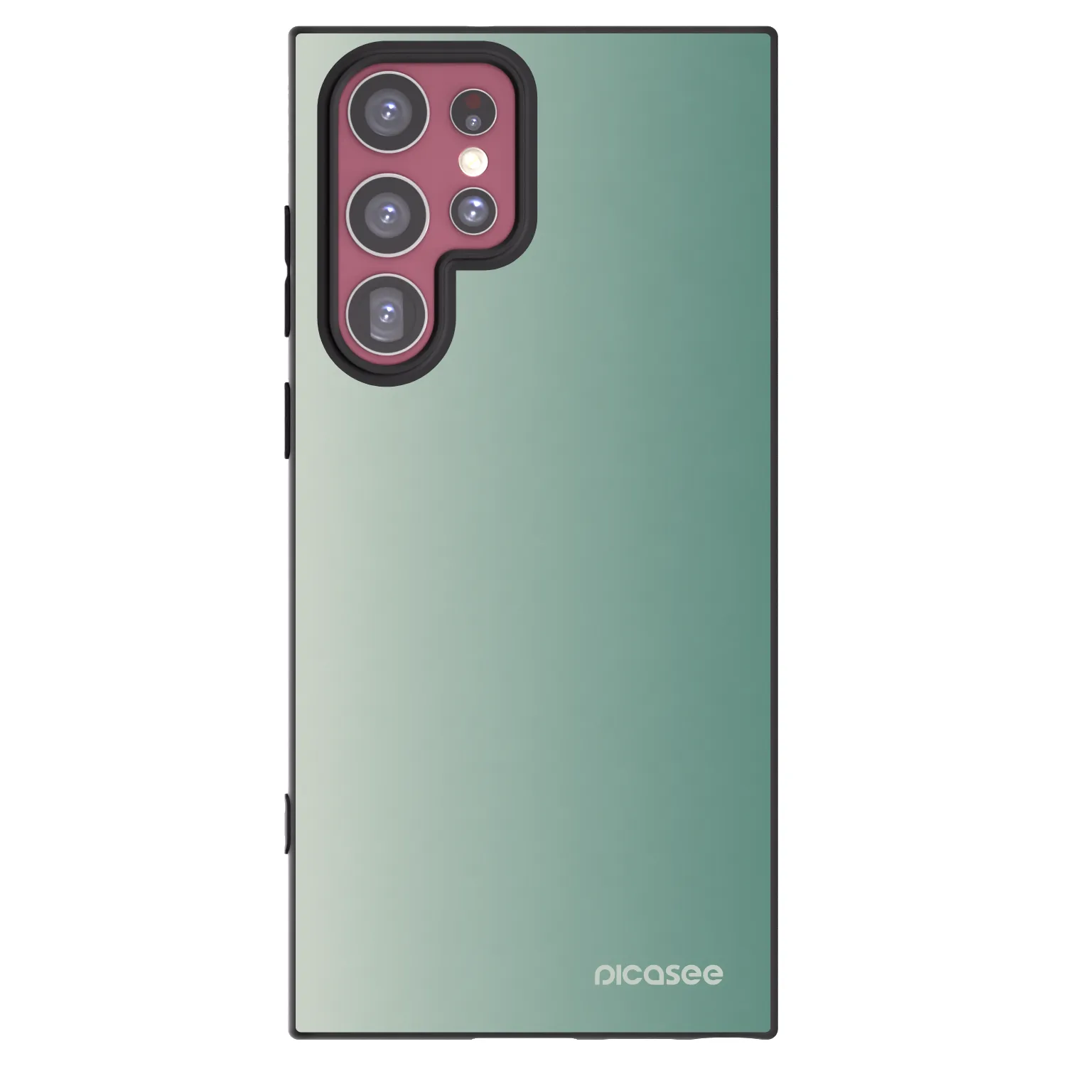 Picasee silikonski črni ovitek za Samsung Galaxy S22 Ultra 5G - Misty Sage