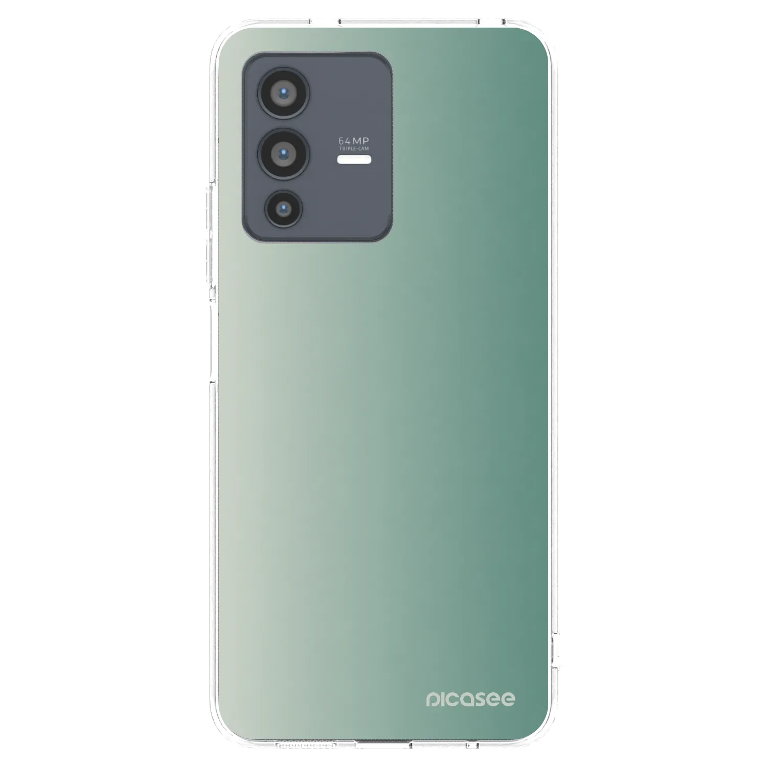 Picasee silikonski prozorni ovitek za Vivo V23 5G - Misty Sage