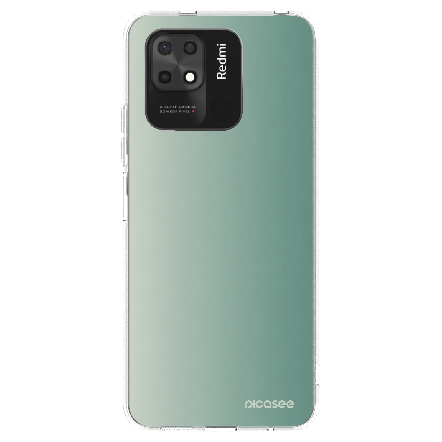 Picasee silikonski prozorni ovitek za Xiaomi Redmi 10C - Misty Sage