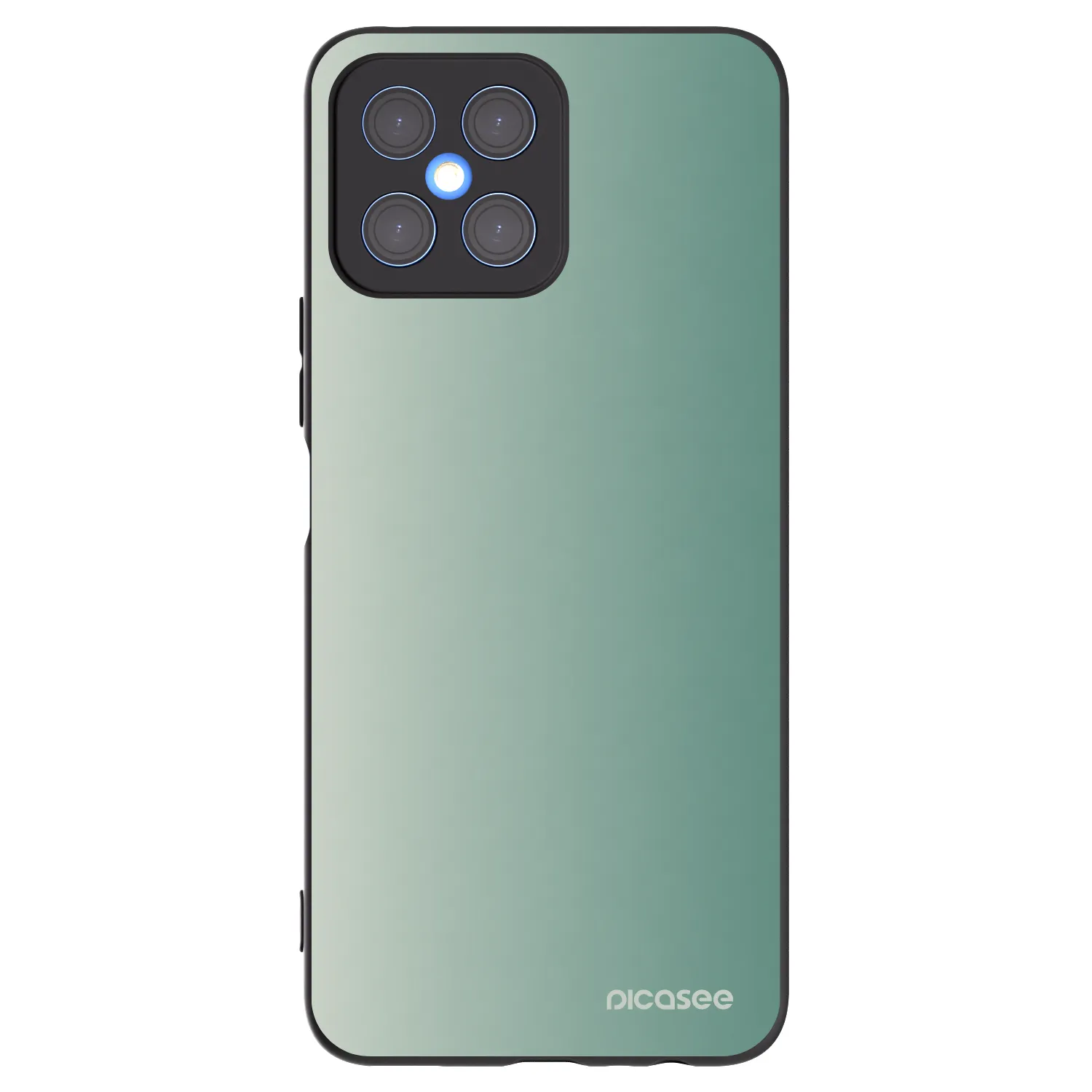 Picasee silikonski črni ovitek za Honor X8 4G - Misty Sage