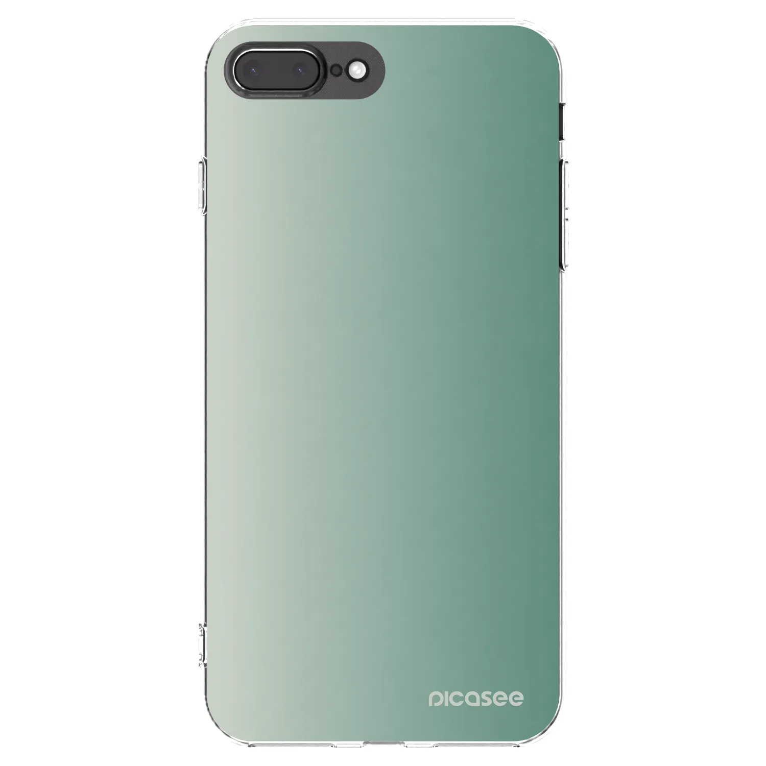 Picasee silikonski prozorni ovitek za Apple iPhone 8 Plus - Misty Sage